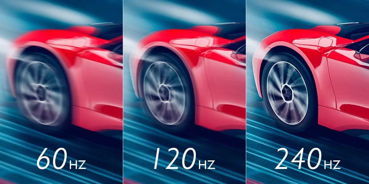 Diferença entre monitores 60Hz, 144Hz e 240Hz 60hz vs. 144hz vs. 240hz visual comparison